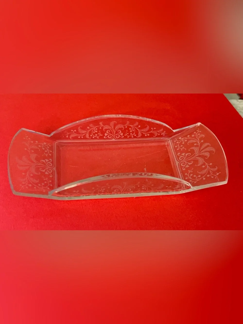 Vintage Pressed Glass Celery/Relish tray